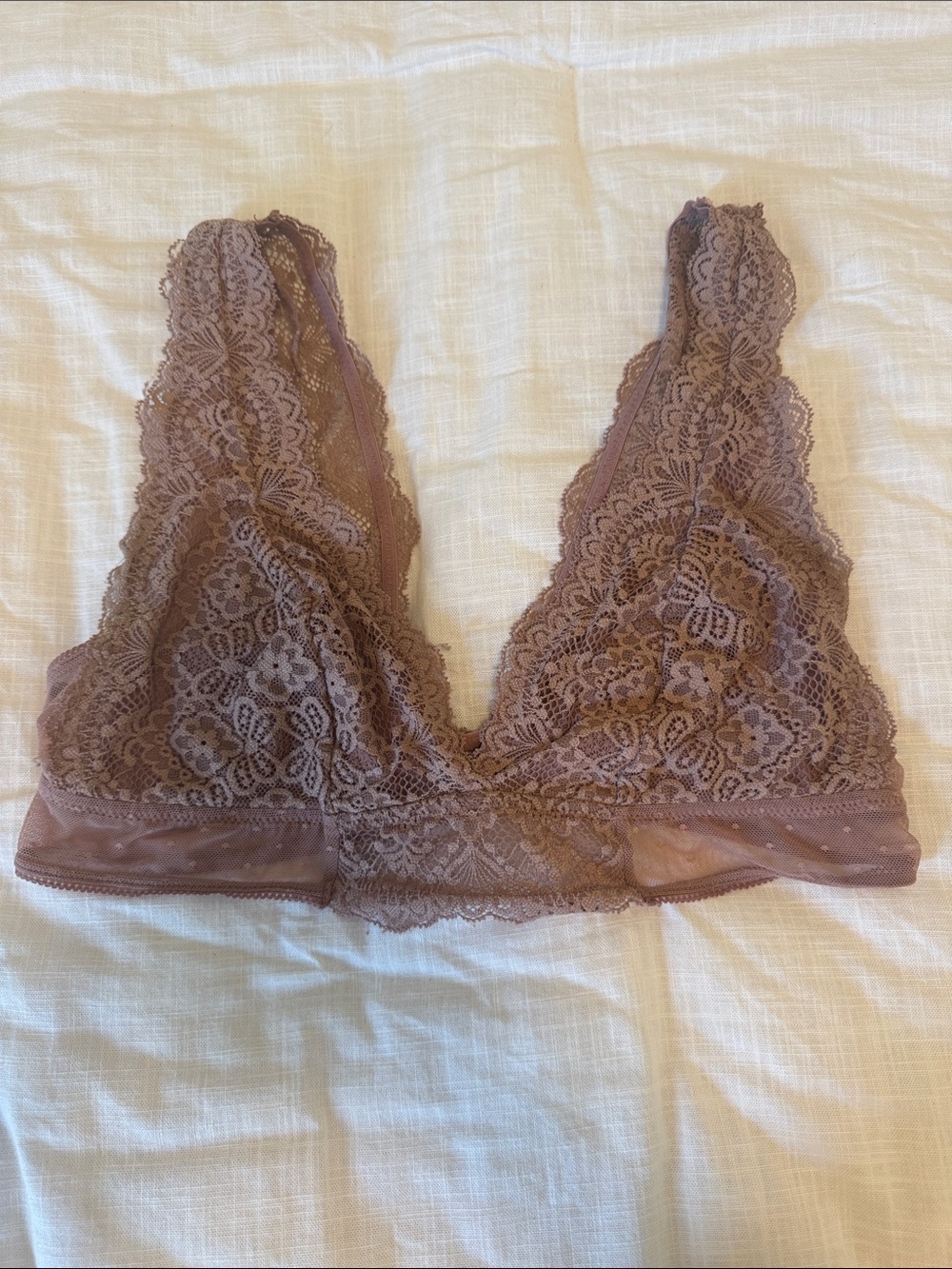 Auden Lace Bralette in Mauve